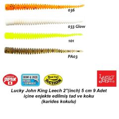 Lucky John King Leech 2'' (5 cm) 9 Adet Silikon Yem