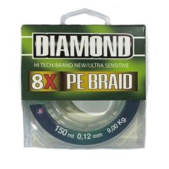 Bauer Diamond x8 150 Mt P.E İp Misina Yeşil
