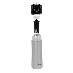 Thermos NS403BK Filter Çay Demleme Aparatlı Mug 0,47L - Siyah/Krom