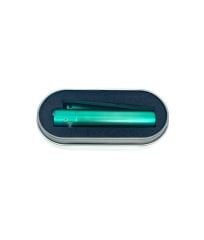 Clipper Özel Kutusunda Metal Çakmak - Metalik Turkuaz Mat (Brushed Metal Turquoise)