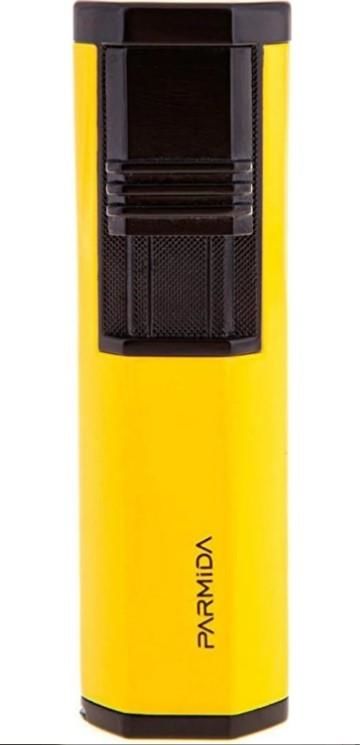 Parmida Çift Torch Pürmüzlü Puro Çakmağı Sarı