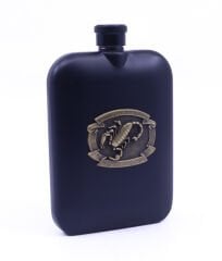 Akrep Kabartma Amblem Paslanmaz Çelik Cep Matarası - Hip Flask 7 OZ