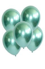 Latex Krom Balon 10 Adet Yeşil