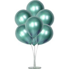 Yeşil Krom Ayaklı Balon Standı
