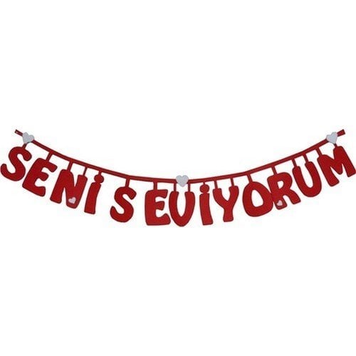 Seni Seviyorum Keçe Yazı ORTA