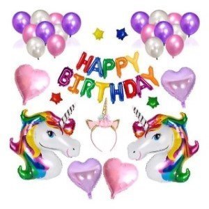 Unicorn Balon Seti Doğum Günü Parti Seti