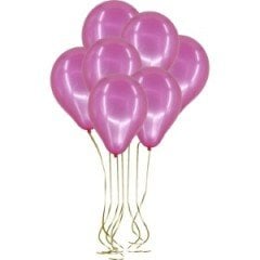 100'lü Lateks Pastel Balon Fuşya