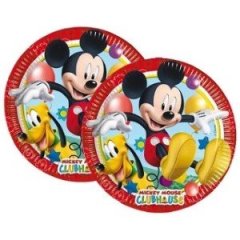 8 Adet Mickey Mouse Doğum Günü Parti Masası Tabağı