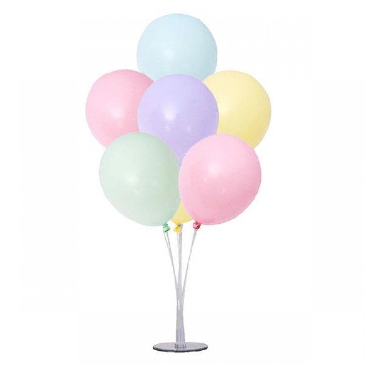 7'li Balon Standı ve 10'lu Makaron Karışık Balon