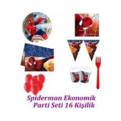 Spiderman Ekonomik Parti Seti 16 Kişilik