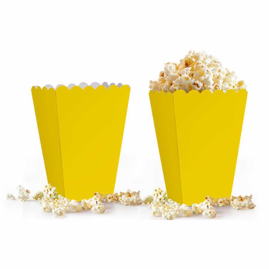 Popcorn Mısır Kutusu Sarı 10'lu