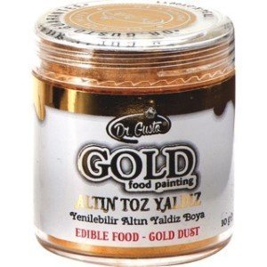 Dr Gusto Yenilebilir Metalik Toz Altın Yaldızlı Gold Boya 10 gr