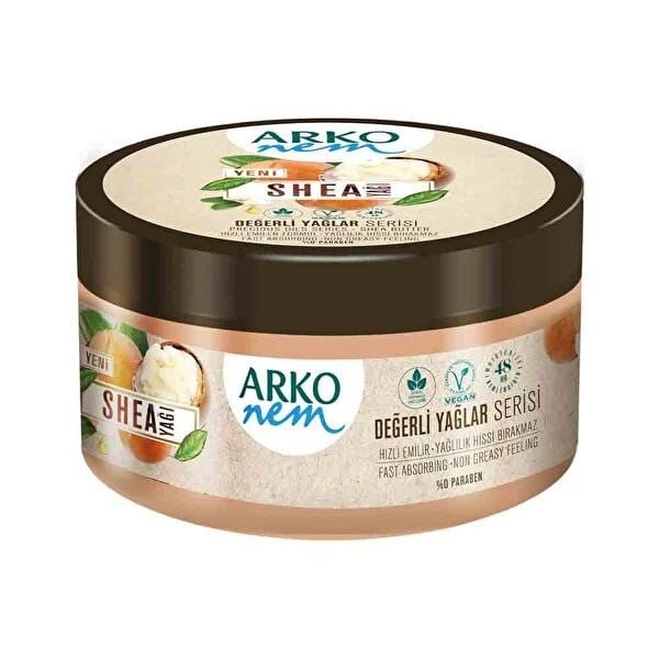 Arko Nem Değerli Yağlar Shea 250 ml Nemlendirici Krem