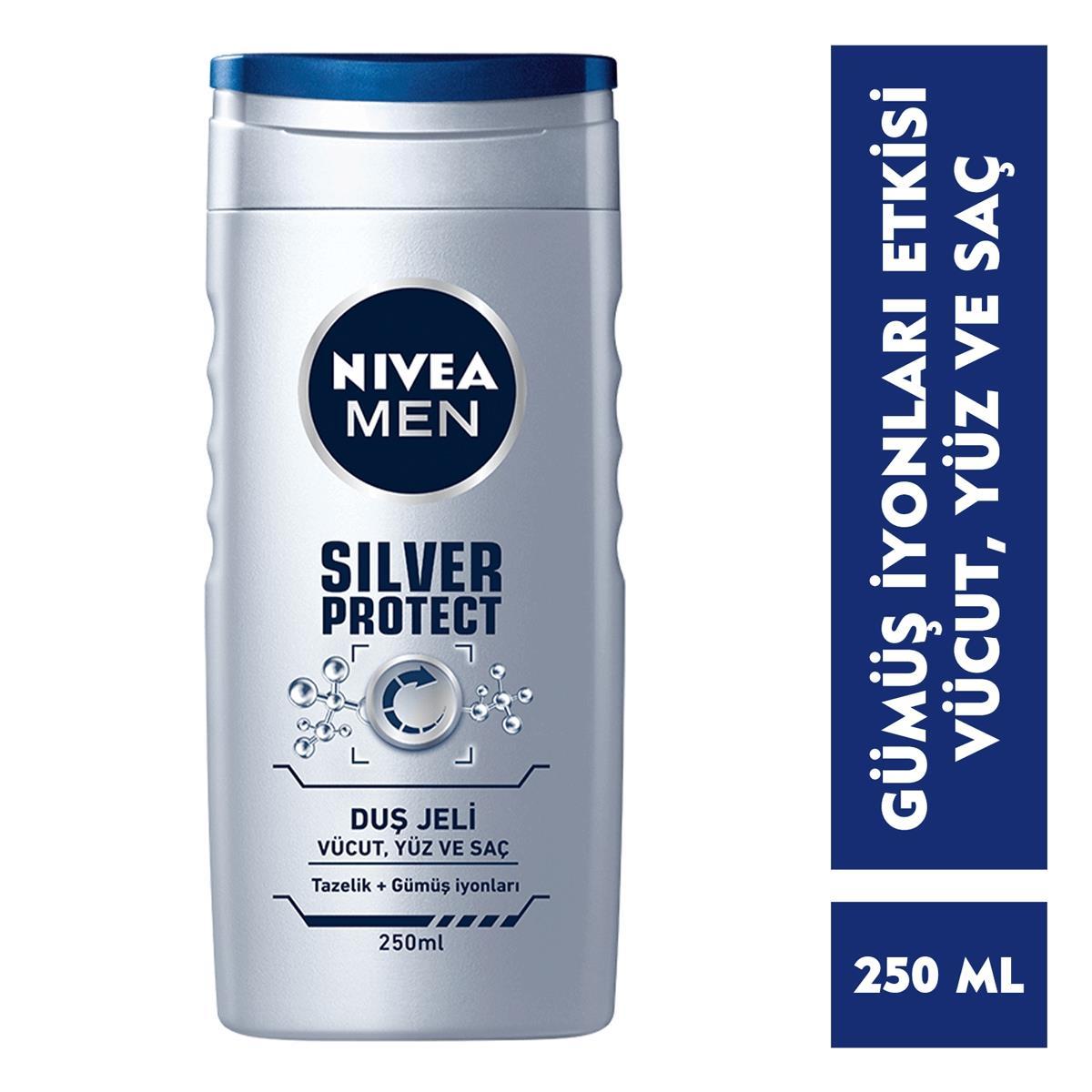 Nivea Duş Jeli Silver Protect Erkek 250 ml