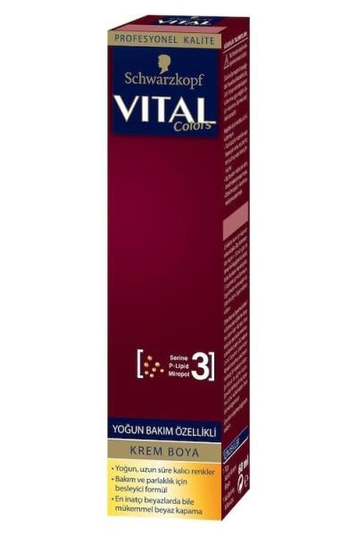 SCHWARZKOPF VITAL Colors Krem Saç Boyası 7-55 Karamel - 60 ml