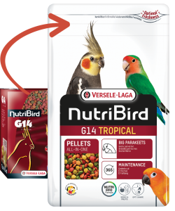 Versele Laga Nutrıbırd G14 Tropıcal Paraket Pelet Yem 1kg