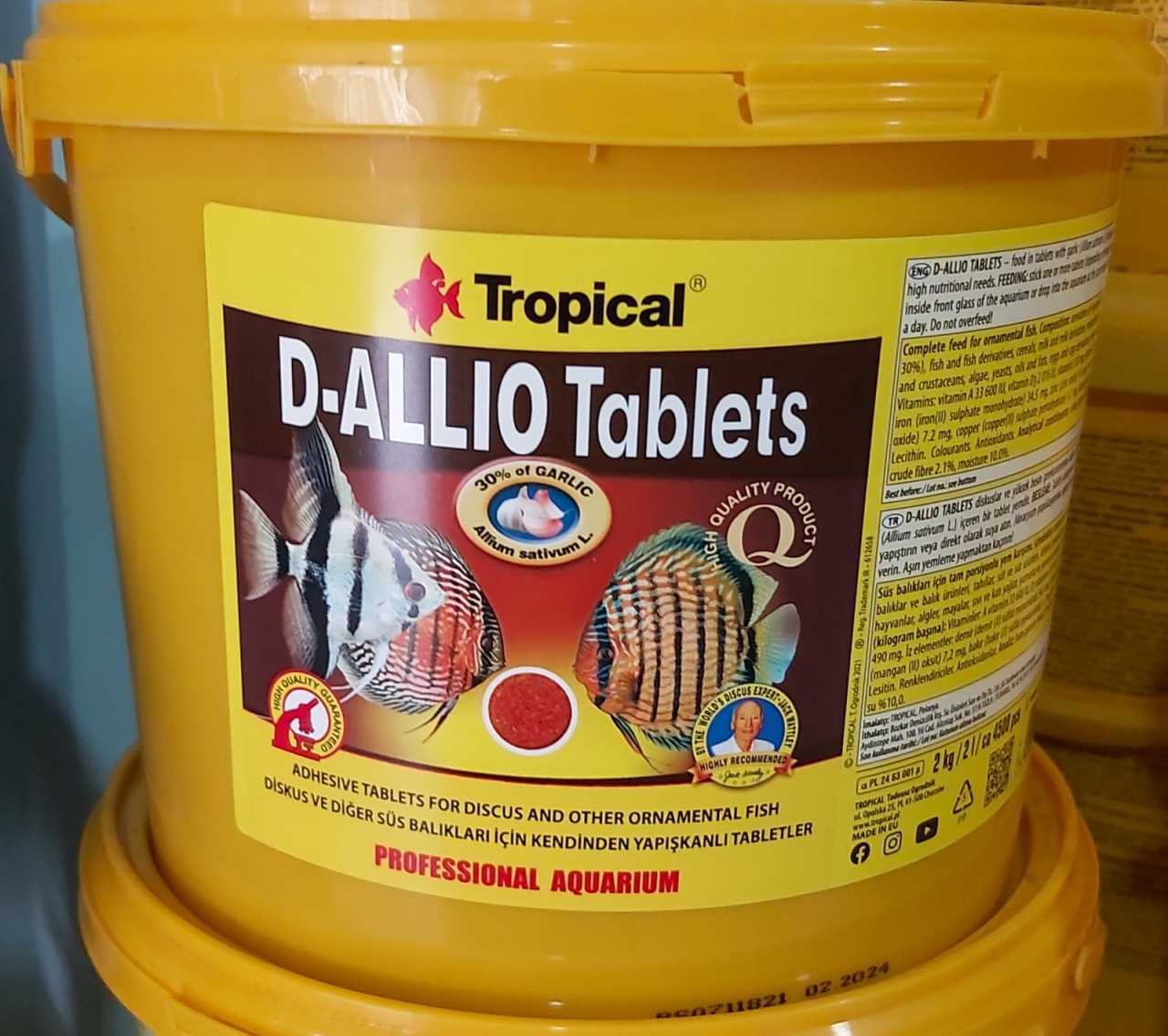 Tropical D-allio Tablet Balık Yemi 100 adet