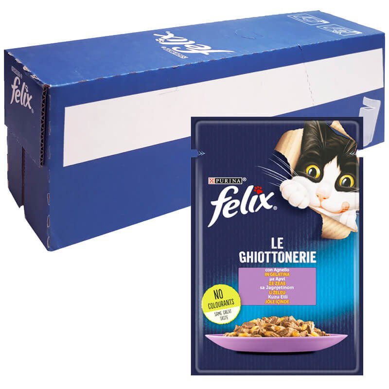 Felix Kuzu Etli Yaş Kedi Maması 85 grX26 Adet