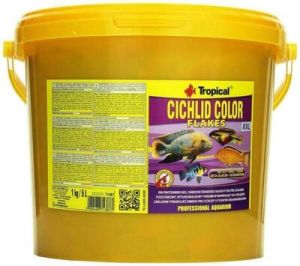 Tropical cichlid color flakes clearance