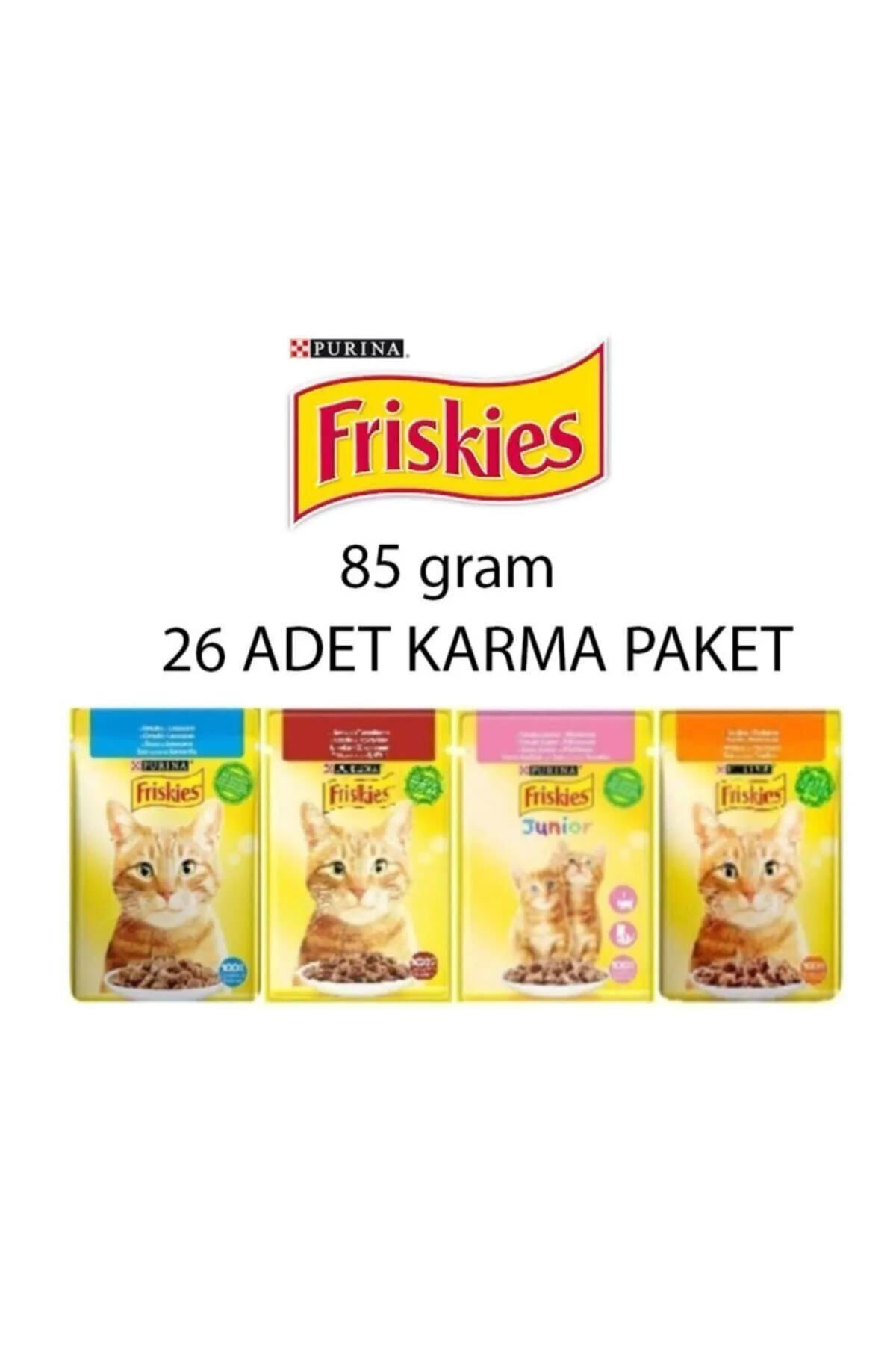Friskies Kedi yaş Maması Karma Paket 85 gr x 26 Adet