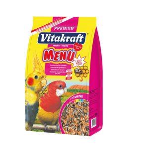 Vitakraft 1000 Gram Paraket Premium Menu+Jodvital 5 Adet