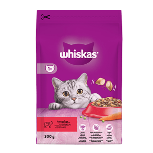 Whiskas Biftekli ve Havuçlu Kedi Maması 300 Gram