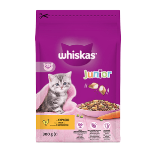 WHISKAS Yavru Tavuklu Kuru Mama 300 Gram