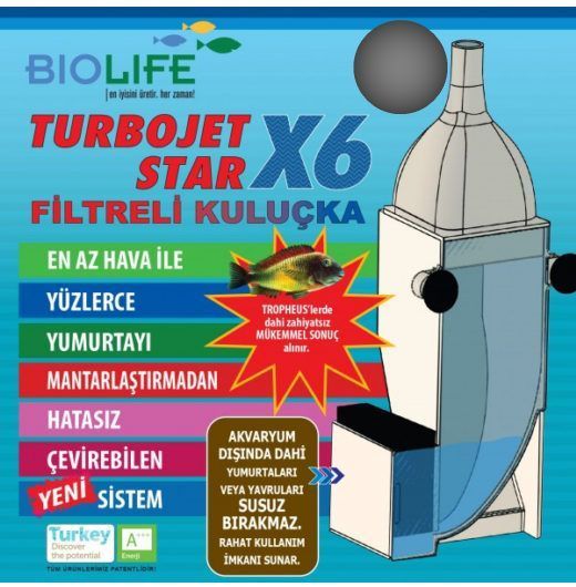 Biolife turbo jet X6 filtreli kuluçka makinesi [Beyaz]