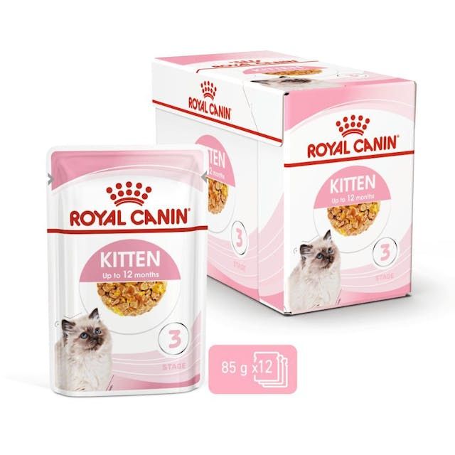 Royal Canin Kitten Jelly Pouch Yaş Yavru Kedi Maması 85 Gr X 12 Adet