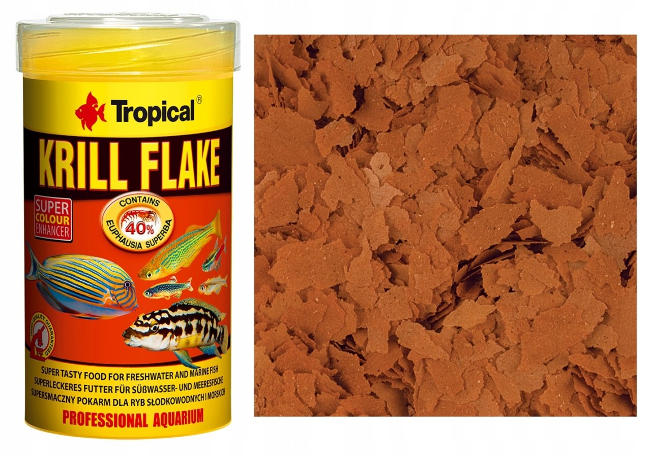 Tropical Krill Flake pul balık yemi 100 ml 20 gram