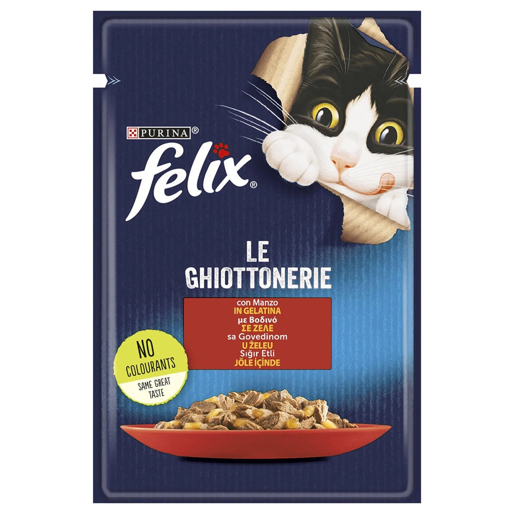 Felix Sığır Etli Yaş Kedi Maması 85 gr