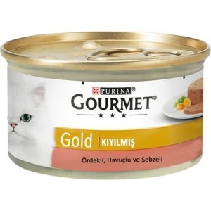 Gourmet Gold Ördek Havuç Ispanak Kıyılmış Kedi Konservesi 85 gram