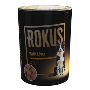 Rokus Ciğerli Köpek Konservesi 410 gram  24 adet