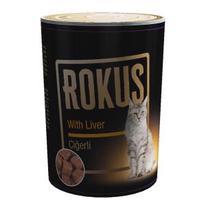 Rokus Ciğerli Kedi Konservesi 410 gram  24 adet