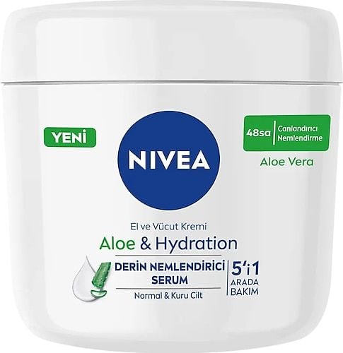 Nivea Aloe Vera El ve Vücut Bakım Kremi 400 ML