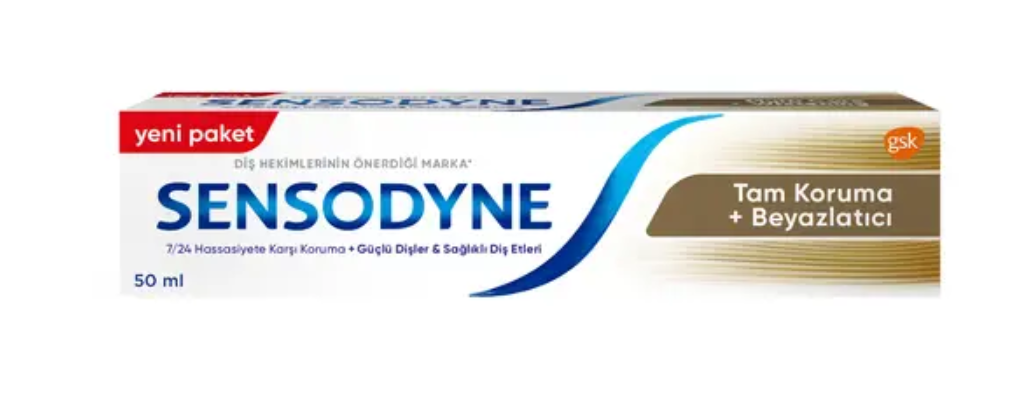 Sensodyne Diş Macunu Tam Koruma ve Beyazlatıcı 50 ml