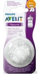 Philips Avent Natural Hızlı Akış 6 Ay+ 4 Delik Biberon Emziği