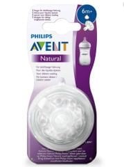 Avent Natural Biberon Emziği Y Kesik 6m+ 2'li