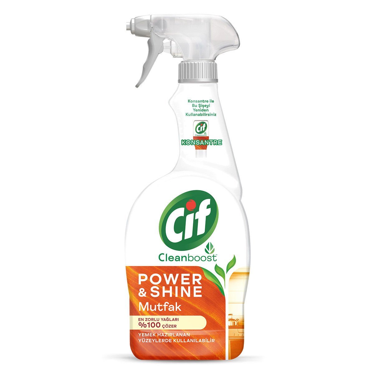 Cif Power Shine Cleanboost Sprey Mutfak Temizleyici 750 ml