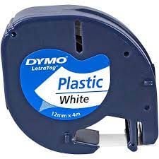 Dymo Letratag Serit Plastik 12MMx4 MT Beyaz 91201