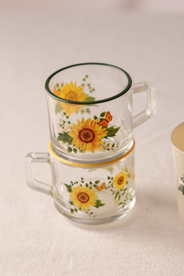Sun Flower Stackable 3'lü Hediye Seti 180 cc