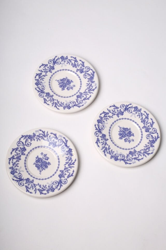 Bleu Blanc Seramik 6'lı Çay Tabağı Seti 13 cm