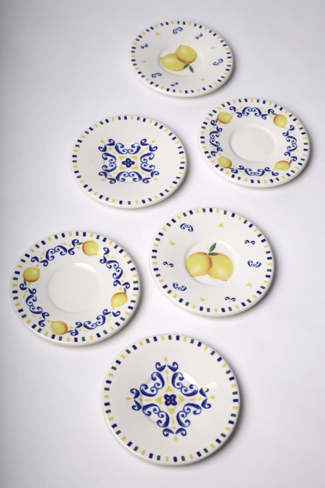 Sicilia Seramik 6'lı Çay Tabağı Seti 13 cm