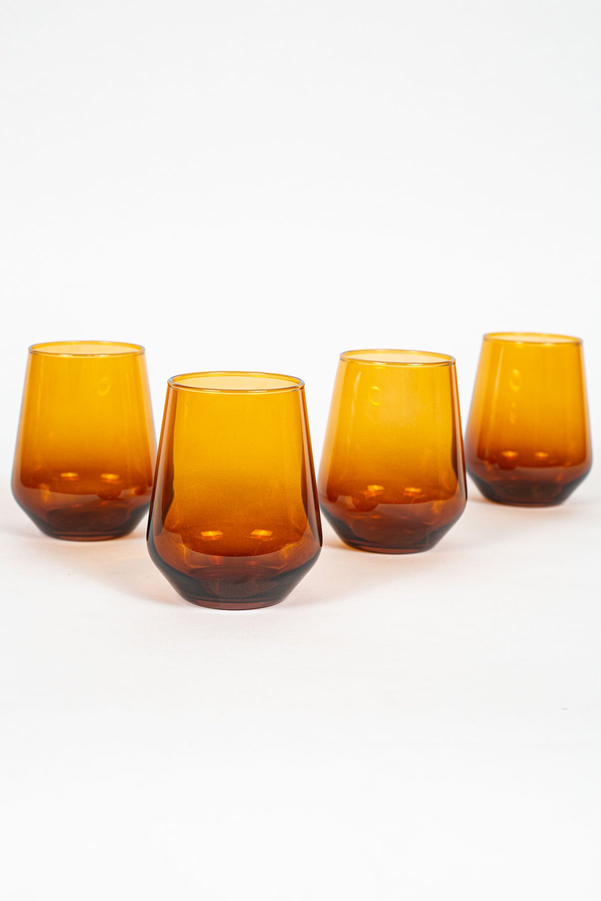 New Iconic 4'lü Su Bardağı Seti Amber 425 cc