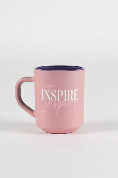 Inspire Sloganlı Kupa Pembe 250 cc