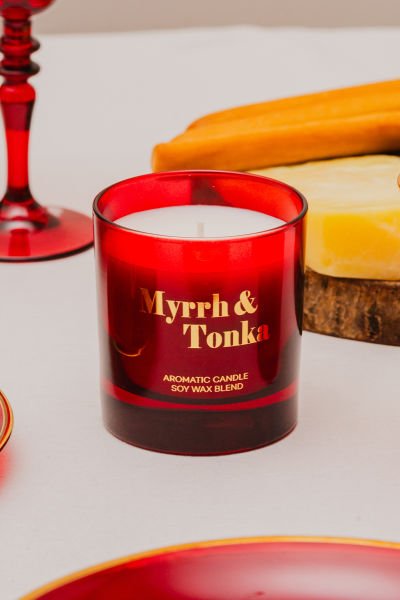 Myrrh&Tonka Kokulu Mum Kırmızı 200 gr