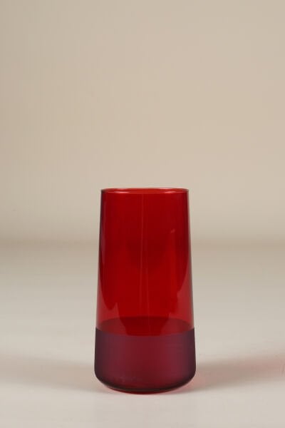 Matte 6'lı Meşrubat Bardağı Seti Kırmızı 520 cc