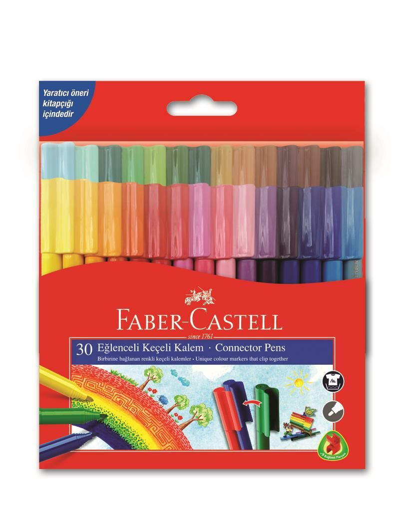 Faber-Castell Eğlenceli Keçeli Kalem, 30 Lu