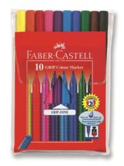 Faber-Castell Grip Keçeli Kalem 10 R. Poşet