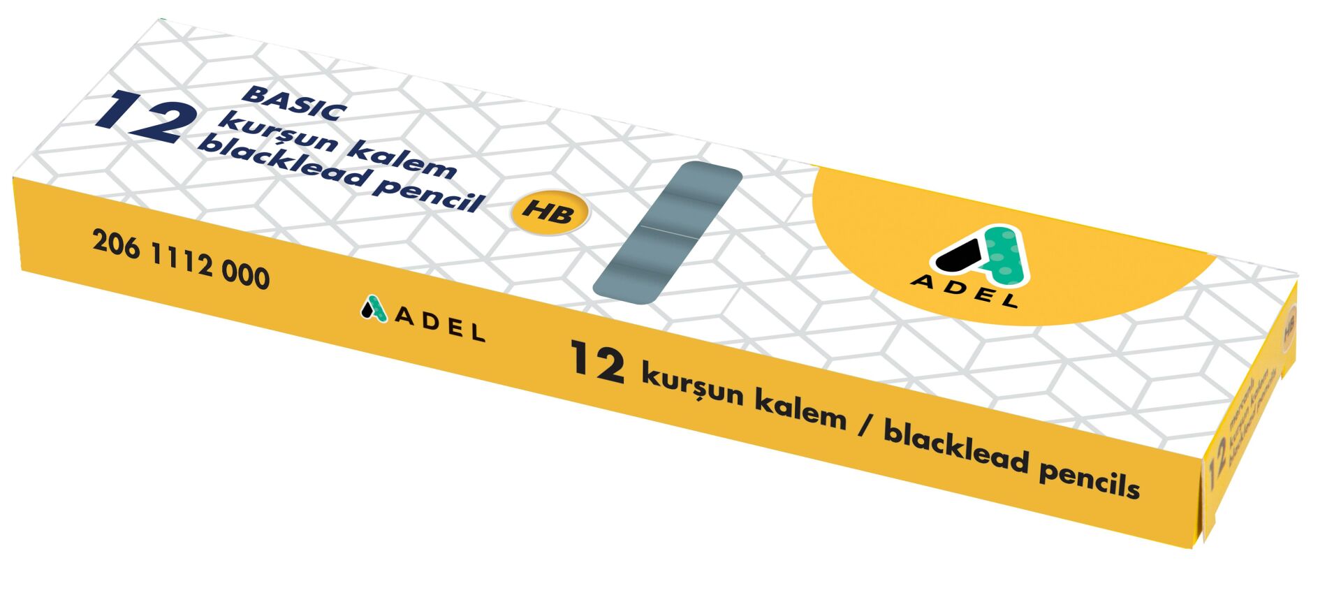 Adel Basic Yuvarlak Dipli Kurşun Kalem Hb